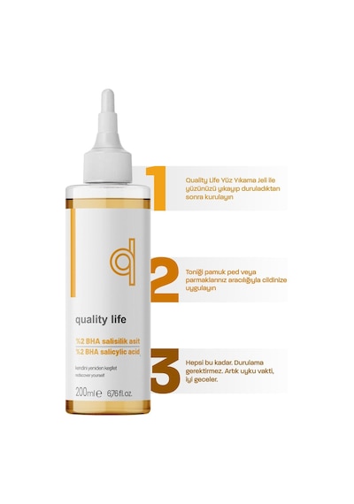 Quality Life Gözenek Sıkılaştırıcı ve Akne Karşıtı Tonik 200 ML