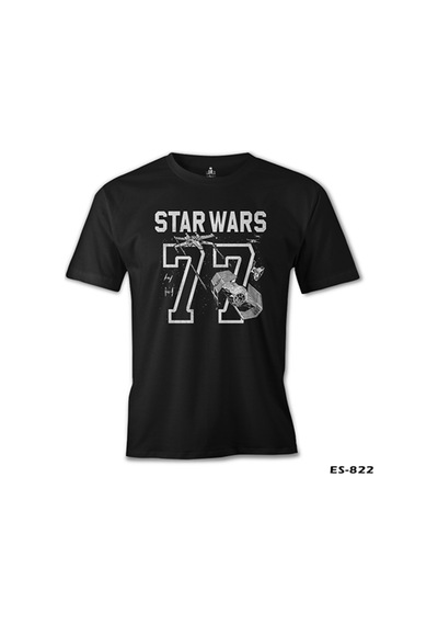 Star Wars - 77 Siyah Erkek Tshirt