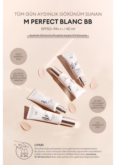 Missha SPF 50+ M Perfect Blanc Brightening BB Cream 19 Rosy