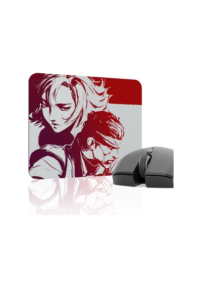 Metal Gear Solid Kaymaz Dikişli Kauçuk Oyuncu Mousepad V4 - 22x18 Gaming Mouse Pad Fare Altlığı