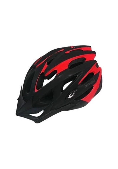 Zozo Mv29 Işıklı Kask Siyah/Kırmızı L