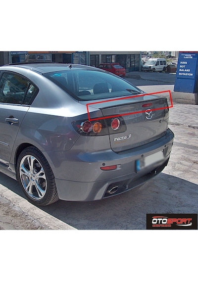 Mazda 3 Ince Spoyler Fiberglass Boyasız