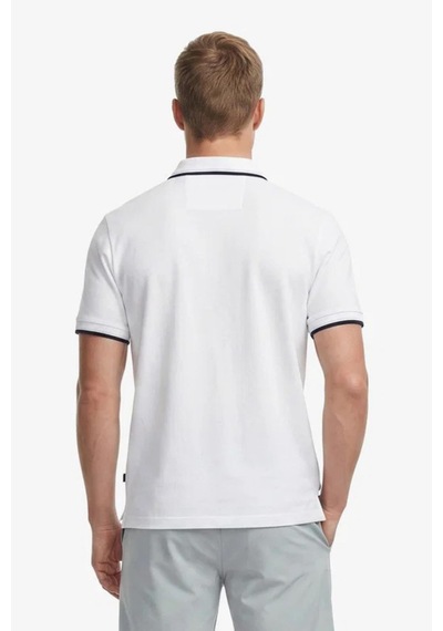 Nautica Erkek Beyaz Regular Fit Pima Cotton Polo Yaka T-shirt-15335