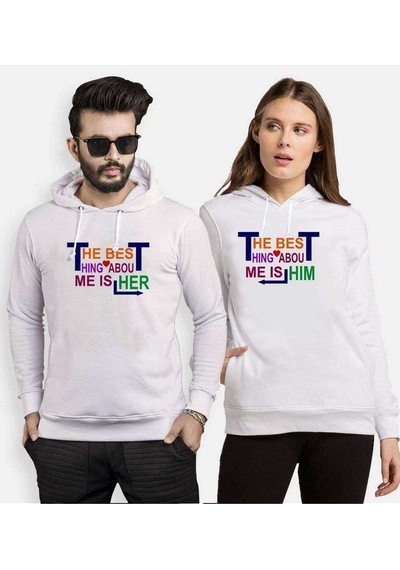 Tshirthane The Best Thing Sevgili Kombinleri Kapüşonlu Kombini