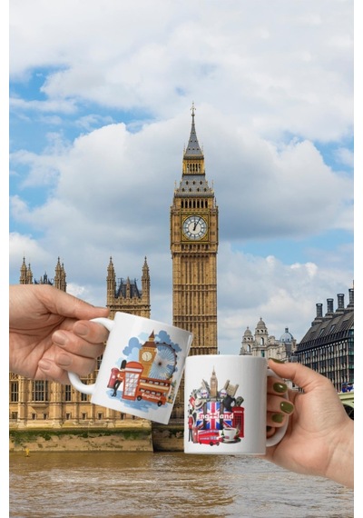 İngiltere Kupa Bardak 2 Adet Seyahat Hatıra England Mug