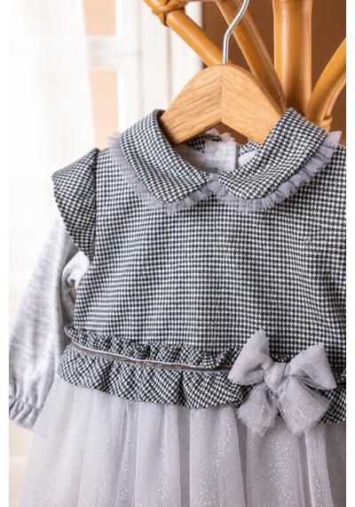 Babyhola Özel Tasarım Kız Bebek Etekli Tulum Quenn Collection Yenidoğan Bebek Hediyesi 14030 Gri Babyhola Özel Tasarım Kız Bebek Etekli Tulum Quenn Collection Yenidoğan Bebek Hediyesi 14030 Gri