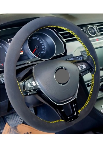 Vw Passat B8-B8,5 Alkantra Nubuk Dikmeli Direksiyon Kılıfı