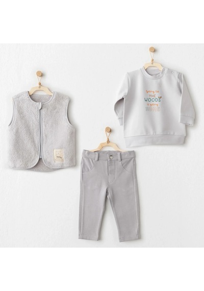 Melonika Hello Autumn 3'lü Takım Grey Çok Renkli