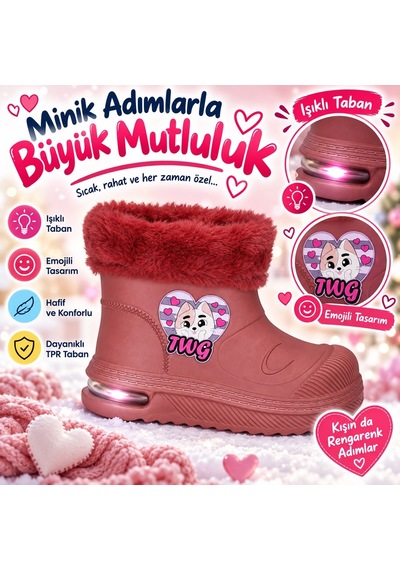 Look Life Su Geçirmez Çocuk Yağmur Botu 525 Çok Renkli