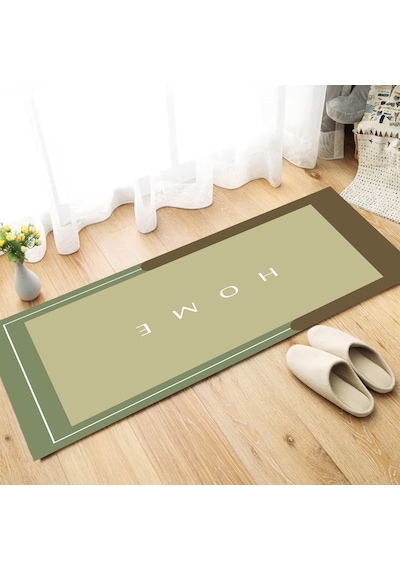 Dijital Kaymaz Yıkanabilir Mutfak Banyo Salon Paspas Halısı Trend Modern Al4001 Renkli