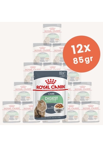 Royal Canin Digestive Sensitive Gavy Pouch Kedi Maması 12 x 85 G