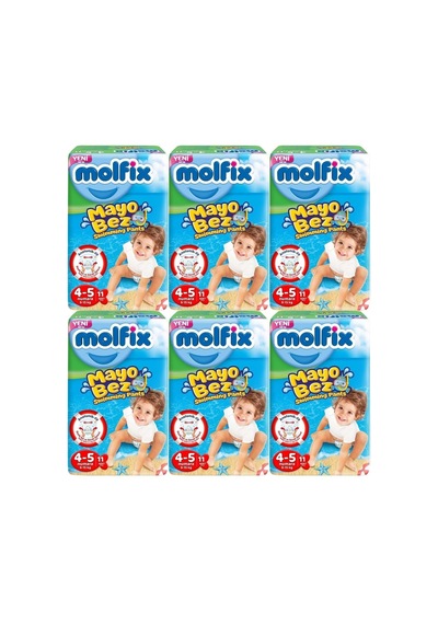 Molfix Swimming Pants Mayo Bez 4 - 5 Numara 6x11 66 Adet 6'lı