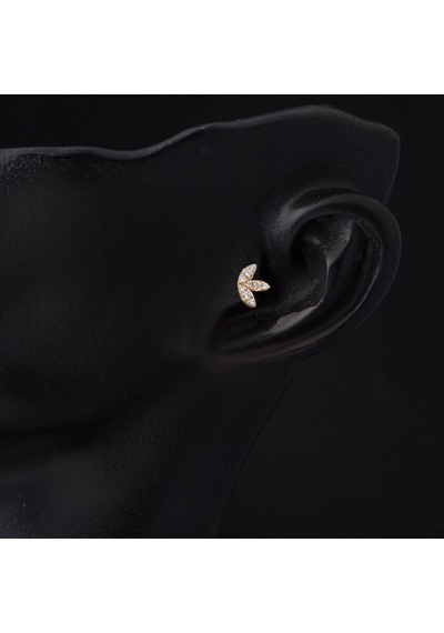 Bilezikci  14 Ayar Altın Tragus Piercing Küpe Kphsy14k22505 Sarı