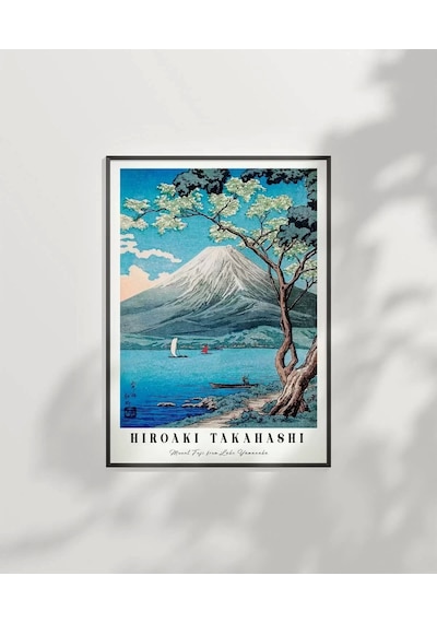 Çerçevesiz Poster Hiroaki Takahashi Yamanaka Gölü'nden Fuji Dağı