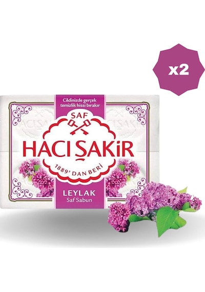 Hacı Şakir Leylak Kokulu Banyo Sabunu 600 G 2 Adet