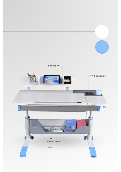 Sirius Standart Yükseklik Ve Eğim Ayarlı, Bilgisayar Ve Oyuncu Masası, Ofis Ve Çalışma Masası Mavi Gri Sirius Standart Yükseklik Ve Eğim Ayarlı, Bilgisayar Ve Oyuncu Masası, Ofis Ve Çalışma Masası Mavi Gri