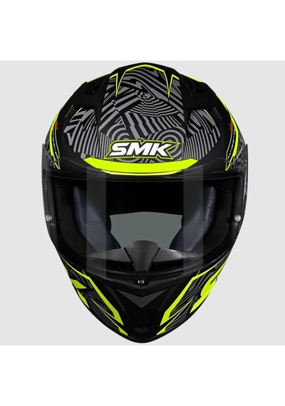 Smk Stellar-s01 Fury Kapalı Kask Ma264 Siyah Sarı