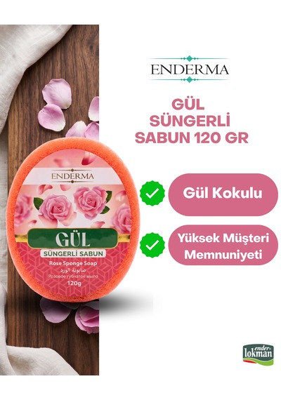 Gül Süngerli Sabun 120gr