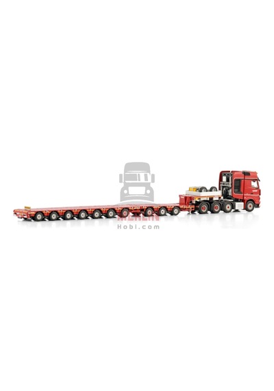 1/50 Nooteboom Red Line Mercedes-benz Actros Mp5 Slt Gıga Space 8x4 Manoovr - 3+7 Axle