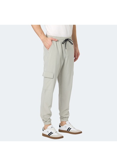 Slazenger NAPOLLA Erkek Cepli Dar Paça Gri Eşofman Altı