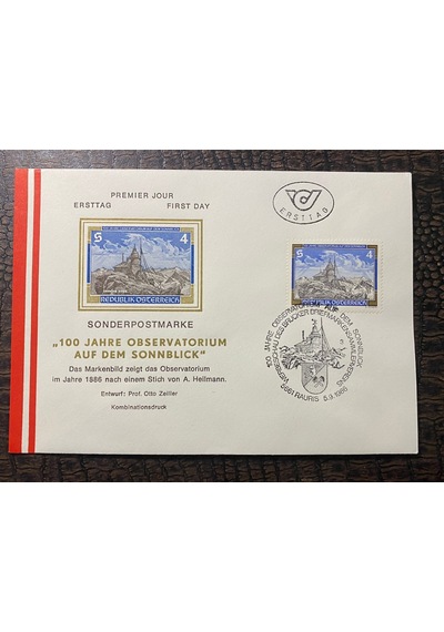 Österreich Fdc Avusturya 1986 Özel Pullu İlkgün Zarfı
