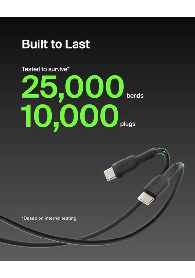 Belkin Boost Charge 60w Usb-c - Usb-c Kablosu 1m, Siyah 100 Cm