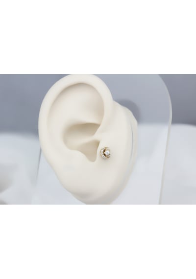 Glorria Altın Ay Yıldız Tragus Piercing Çok Renkli 35735393