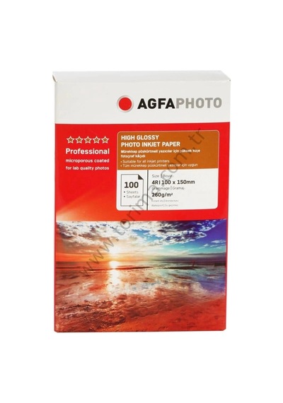 Agfaphoto Fotoğraf Kağıdı 10x15 Inkjet Kağıt Parlak Yazıcı Kagıdı Fotografçılık Kırtasiye Ürünü