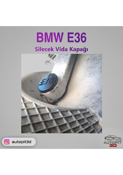 Autopit 3d Bmw E36 Uyumlu Silecek Vida Kapağı Silecek Vida Kapağı