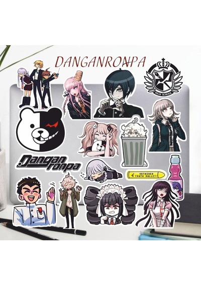 Danganronpa Sticker Seti Laptop Ajanda Pc Tablet Telefon Defter Etiket Bullet Journal Diğer