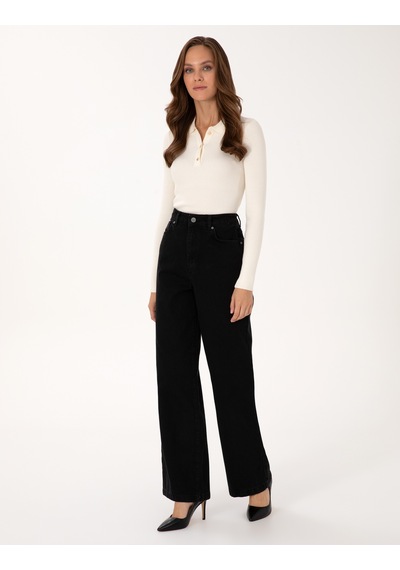 Pierre Cardin Kadın Siyah Pantolon Jean 50318043-vr046 Siyah
