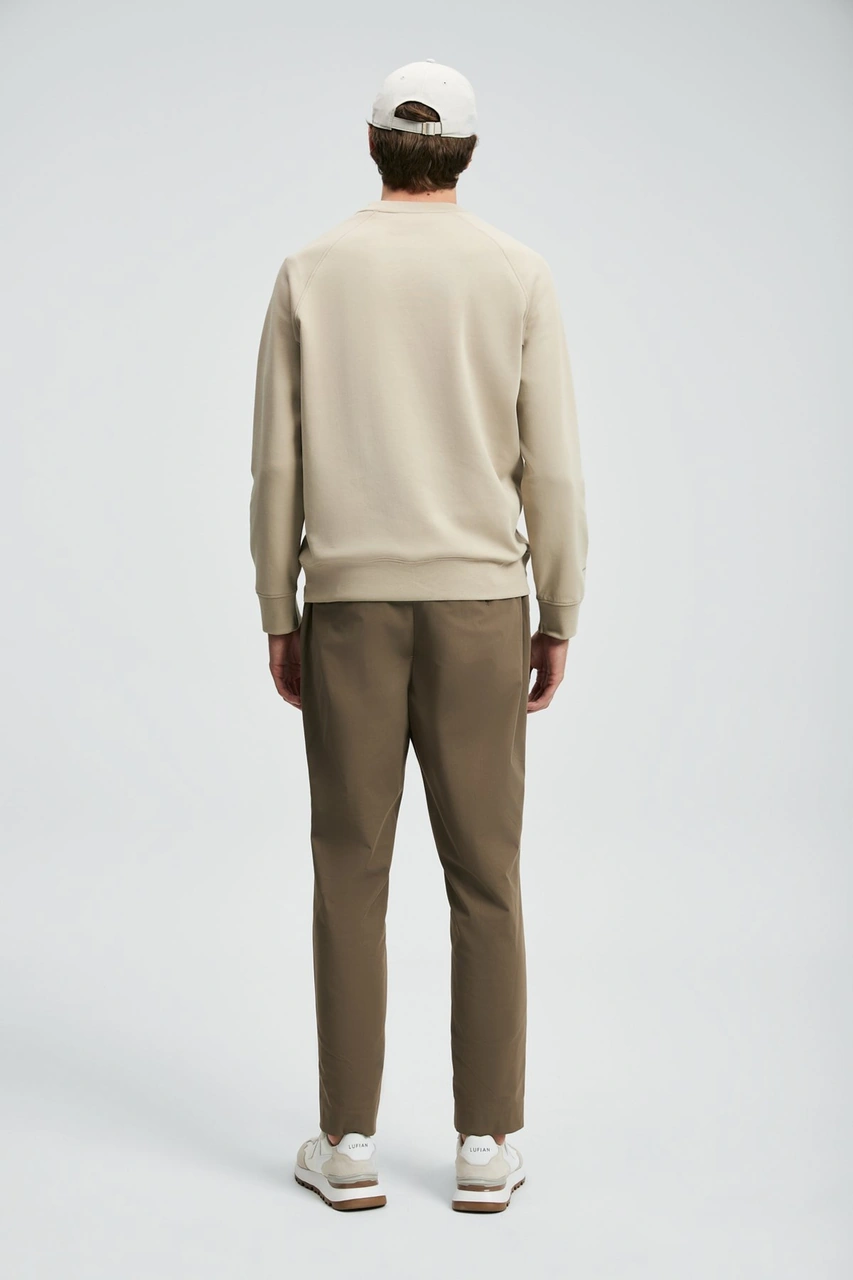 Lufian Erkek Cooper Sweatshirt 112030177 Bej Bej