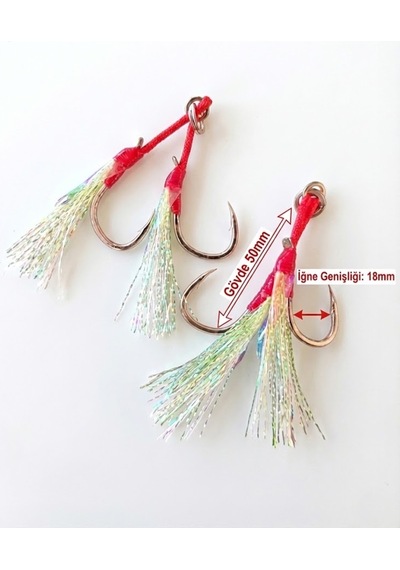2/0 Twin Assist Hook - 2 Paket Avantaj Seti