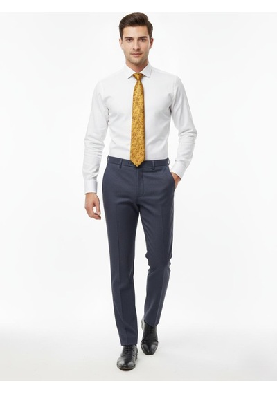Presto Erkek Slim Fit Armürlü Pantolon Lacivert 3181-200 Lacivert