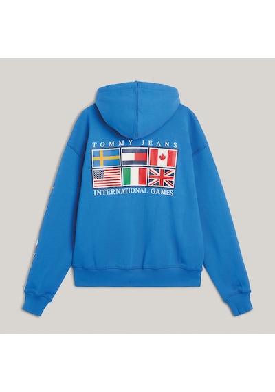 Tommy Hilfiger Tommy Jeans Tju Archive Games Unisex Mavi Hoodiedüzdm0dm19544