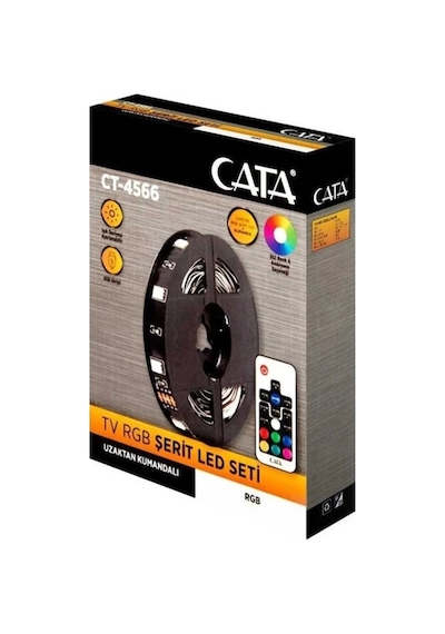 Ct-4566 Tv Arkası Usb Rgb Şerit Led Set 3 Metre Tak Çalıştır RGB