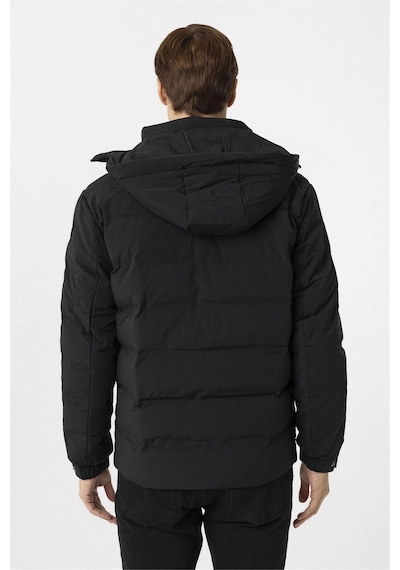 Süvari Siyah Slim Kapitone Mont-34888 Siyah