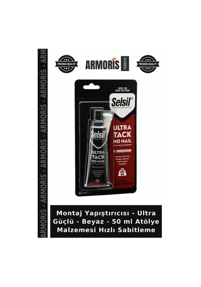 Montaj Yapıştırıcısı - Ultra Güçlü - Beyaz - 50 Ml Atölye Malzemesi Hızlı Sabitleme