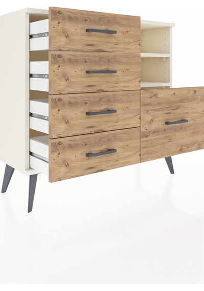 Arges Şifonyer 2 Raflı 5 Çekmeceli 88x30x80 Aytaşı-aytaşı/çam Aytaşı/çam Arges Şifonyer 2 Raflı 5 Çekmeceli 88x30x80 Aytaşı-aytaşı/çam Aytaşı/çam