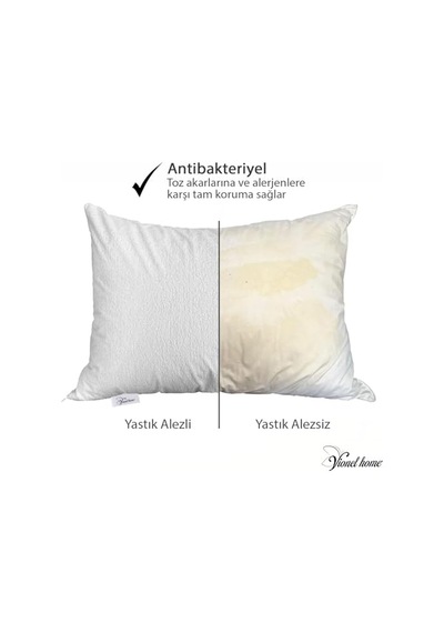Geçirmez Pamuklu Alez Yastık 2 Adet Genel