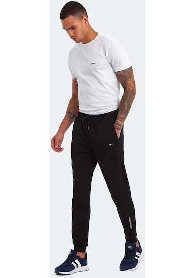 Slazenger KOX I Erkek Cepli Dar Paça Siyah Eşofman Altı