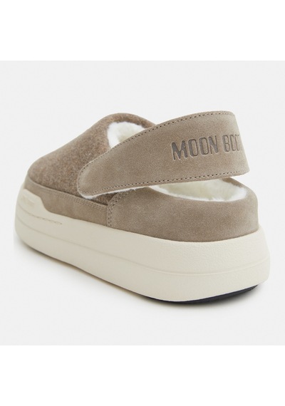 Beıge Melange Sneaker Günlük Kadın 80d2470090-l017 Moon Boot Park Clog Felt Beige Melange Bej