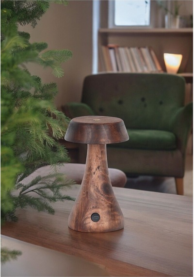 Morchella Şarjlı Wenge Masa Lambası
