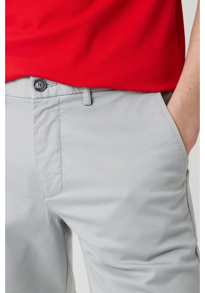 Lacoste Men's Slim Fit Bermuda Shorts Erkek Dar Kesim Pamuklu Bermuda Şort Kahverengi Gri