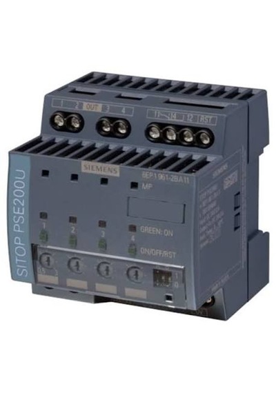 Siemens 6ep1961-2ba11 Giriş: 24 V Dc/12 A Çıkış: 24 V Dc/4x 3 A Plc Koruma Modülü
