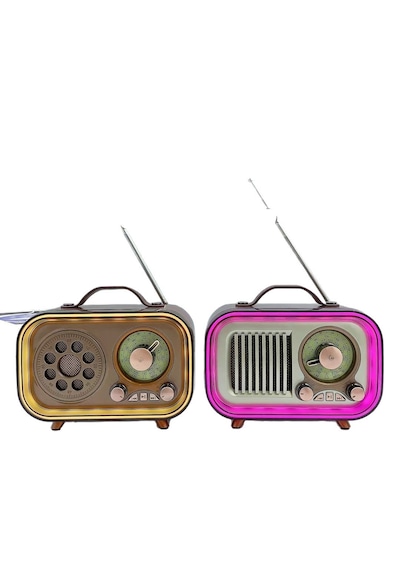 Rgb Kablosuz Şarjlı Nostaljik Radyo Mp3, Sd, Usb Bluetooth Hoparlör
