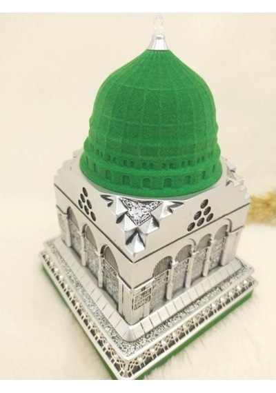 Beytünnebi Biblo Lisanslı Gümüş Renk Kadife Kaplı Krirtal Taşlarl