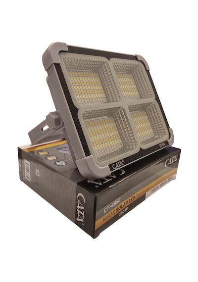 Cata CT-4698 200 W Taşınabilir Powerbank Özellikli Solar LED Projektör