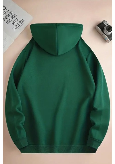 Uyguntarz Uzaylı Dinazor Baskılı Oversize Sweatshirt Yeşil