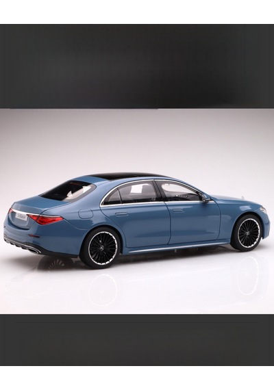 Norev Mercedes Benz S-class W223 - 2021. Blue 1/18 Model Araba